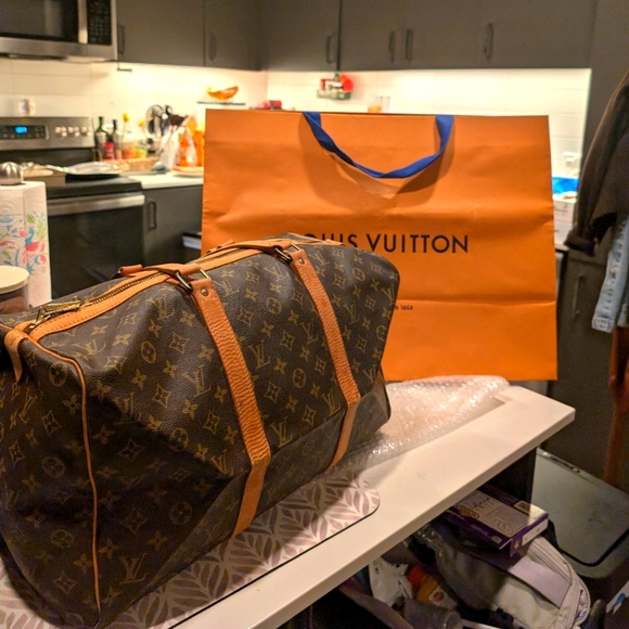 Louis Vuitton Monogram Sac Souple 45 Hand Boston Bag M41624 LV 3698L - Picture 3 of 17